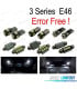 KIT 18 BOMBILLAS LED INTERIOR PARA BMW E46 M3 318I 318TI 323I 323IS 325I 325XI 328I 330I 330XI 325CI 323CI 328CI 330