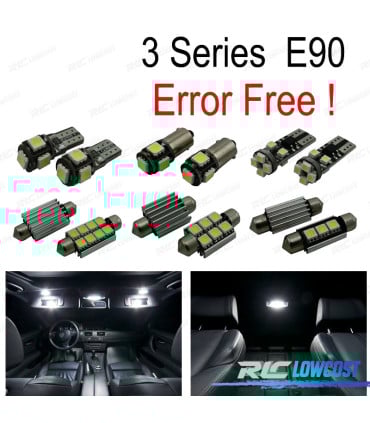 KIT 17 BOMBILLAS LED INTERIOR BMW SERIE 3 E90 SEDAN 330XD 330D XDRIVE 330I 330XI 335D M3 05-11