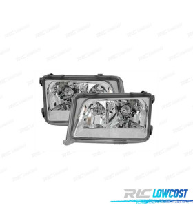 FAROS MERCEDES CLASE E W124 85-95 FONDO CROMO