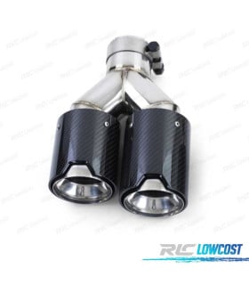 COLA ESCAPE DOBLE BMW M PERFORMANCE CARBONO CROMO IZQ