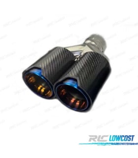 COLA ESCAPE IZQUIERDA BMW LOOK M PERFORMANCE AZUL CARBONO