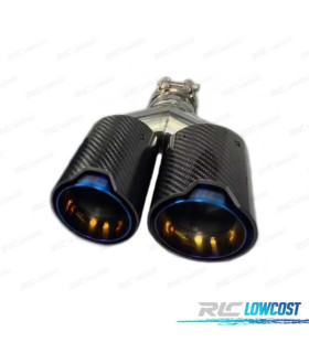 COLA ESCAPE DERECHA BMW LOOK M PERFORMANCE AZUL CARBONO