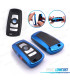 FUNDA CARCASA LLAVE BMW CUADRADA EN AZUL