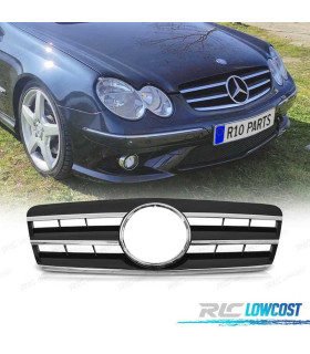 PARRILLA PARA MERCEDES CLK W208 96-02 LOOK CL NEGRO CROMO