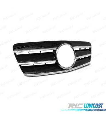 PARRILLA PARA MERCEDES CLK W208 96-02 LOOK CL NEGRO CROMO