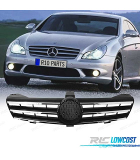 PARRILLA MERCEDES CLASE CLS W219 04-10 COLOR CROMADO NEGRO, SPORT LOOK