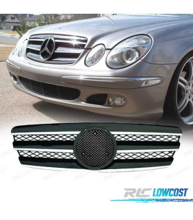 PARRILLA MERCEDES CLASE E W211 02-06 CROMO NEGRA