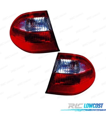 PILOTOS PARA MERCEDES W211 CLASE E WAGON 02-06 BLANCO ROJO
