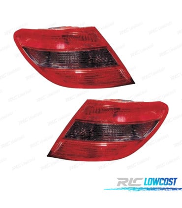 PILOTOS PARA MERCEDES CLASE C W204 BERLINA 07-10 TINTADO ROJO