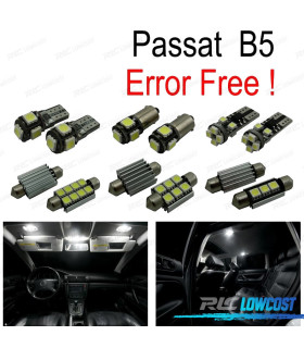 KIT 17 BOMBILLAS LED INTERIOR PARA VOLKSWAGEN VW PASSAT B5 SEDAN 97-05