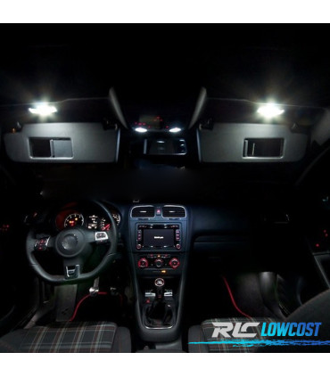 KIT 14 BOMBILLAS LED INTERIOR PARA VOLKSWAGEN VW GOLF 6 MK6 MK VI GTI 10-14