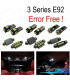 KIT 19 BOMBILLAS LED INTERIOR BMW SERIE 3 E92 COUPE 325XI 335XI M GTS 330I XDRIVE 330D 06-13