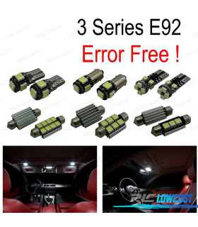 KIT 19 BOMBILLAS LED INTERIOR PARA BMW SERIE 3 E92 COUPE 325XI 335XI M GTS 330I XDRIVE 330D 06-13