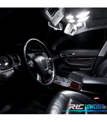 KIT 18 BOMBILLAS LED INTERIOR AUDI A6 S6 RS6 C6 AVANT 05-11