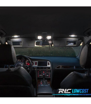 KIT 18 BOMBILLAS LED INTERIOR AUDI A6 S6 RS6 C6 AVANT 05-11