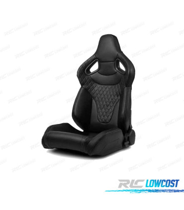 KIT ASIENTO BAQUET UNIVERSAL CUERO NEGRO ESTILO SPORTSTER