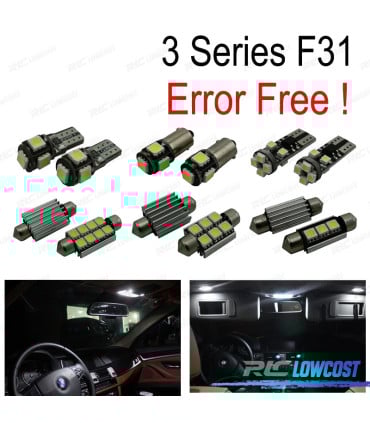 KIT 13 BOMBILLAS LED INTERIOR BMW SERIE 3 F31 WAGON TOURING 318I 320I 328I 330I 335D 335I 340I XDRIVE 12-