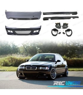 KIT CARROCERIA BMW E46 COUPE 99-07 SIN PDC LOOK M3