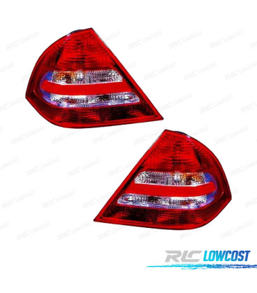 PILOTOS PARA MERCEDES CLASE C W203 BERLINA 04-07 BLANCO ROJO