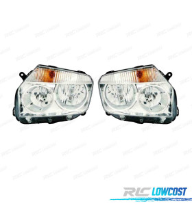 FAROS PARA DACIA DUSTER 10- FONDO CROMO