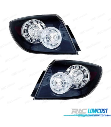 PILOTOS PARA MAZDA 3 HATCHBACK 5P 03-09 LED FONDO NEGRO