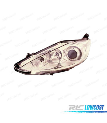 FARO IZQ FORD FIESTA MK6 3 5P 08-13 FONDO CROMO