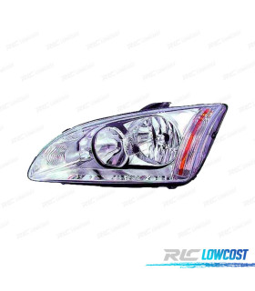 FARO IZQ PARA FORD FOCUS II 04-08 FONDO CROMO