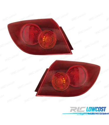 PILOTOS PARA MAZDA 3 HATCHBACK 5P 03-09 ROJOS