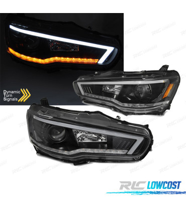 FAROS LED TUBE LIGHT DINAMICO MITSUBISHI LANCER VIII 08-16 FONDO NEGRO
