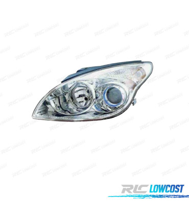 FARO IZQ HYUNDAI I30 07-12 FONDO CROMO