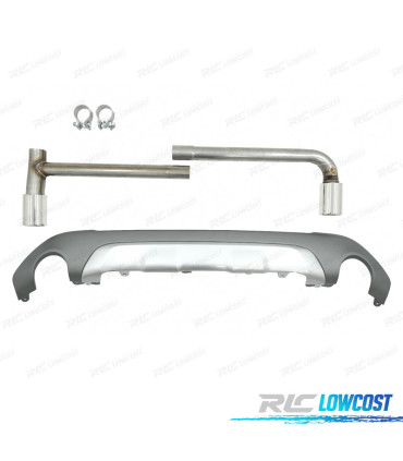 DIFUSOR BMW X1 F48 15- LOOK M + COLAS DE ESCAPE