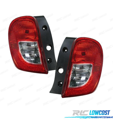 PILOTOS NISSAN MICRA 14-17 BLANCO ROJO