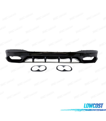 DIFUSOR MERCEDES CLASE CLA W118 AMG 19- LOOK AMG CLA45 NEGRO BRILLO