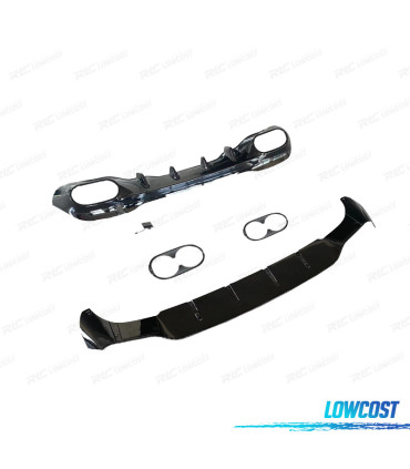 DIFUSOR MERCEDES CLASE CLA W118 AMG 19- LOOK AMG CLA45 NEGRO BRILLO