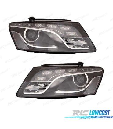 FAROS XENON PARA AUDI Q5 08-12 LED FONDO NEGRO