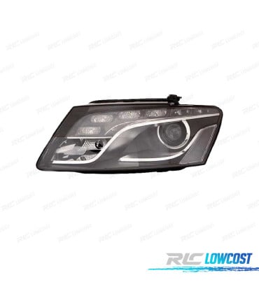 FARO IZQ XENON AUDI Q5 08-12 LED FONDO NEGRO