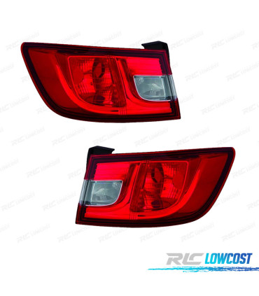 PILOTOS PARA RENAULT CLIO IV 12-16 BLANCO ROJO