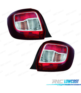 PILOTOS PARA DACIA SANDERO STEPWAY 13-17 BLANCO ROJO TINTADO