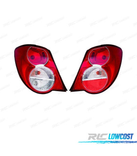 PILOTOS PARA DAEWOO CHEVROLET AVEO SEDÁN 11- BLANCO ROJO