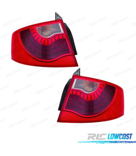 PILOTOS PARA SEAT EXEO SEDÁN 11- LED BLANCO ROJO EXTERIOR
