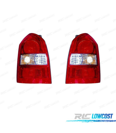 PILOTOS PARA HYUNDAI TUCSON 04-10 BLANCO ROJO