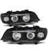 FAROS PARA BMW X5 E53 99-03 FONDO NEGRO OJOS ANGEL