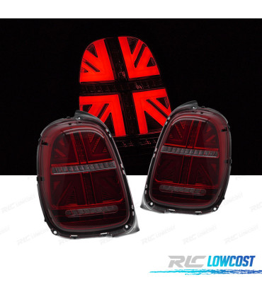 PILOTOS LED MINI COOPER F55 F56 F57 14-17 ROJO AHUMADO