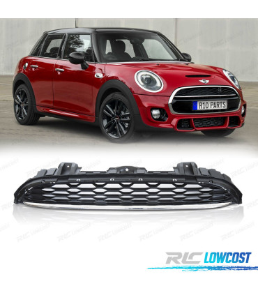PARRILLA MINI COOPER F55 F56 F57 14-21 LOOK SPORT NEGRO CROMO