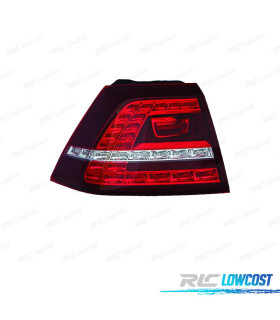 PILOTO IZQ PARA VOLKSWAGEN VW GOLF VII GTI GTD 12-17 LED BLANCO ROJO