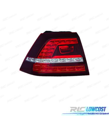 PILOTO IZQ PARA VOLKSWAGEN VW GOLF VII GTI GTD 12-17 LED BLANCO ROJO