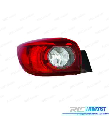 PILOTO IZQ PARA MAZDA 3 HATCHBACK 5P 13-17 BLANCO ROJO