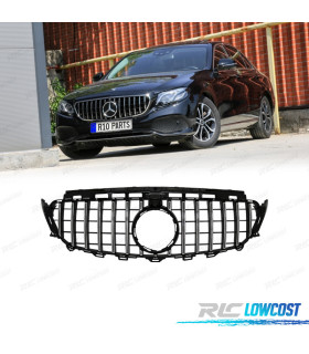 PARRILLA MERCEDES CLASSE E W213 16-19 LOOK AMG GTR NEGRO CROMO