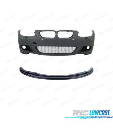 PARAGOLPES DELANTERO + LIP FRONTAL BMW E92 E93 06-09 PACK M PDC SRA