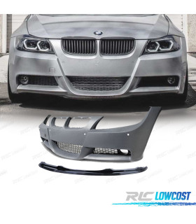 PARAGOLPES BMW E90 E91 05-08 PDC + SPOILER DELANTERO LOOK M PERFORMANCE